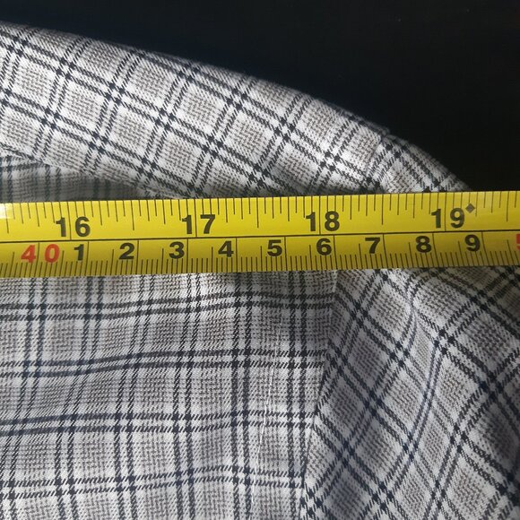 Jones New York SZ 15.5 Modern Fit Button Up Men's Plaid Shirt Non Iron - Picture 10 of 12